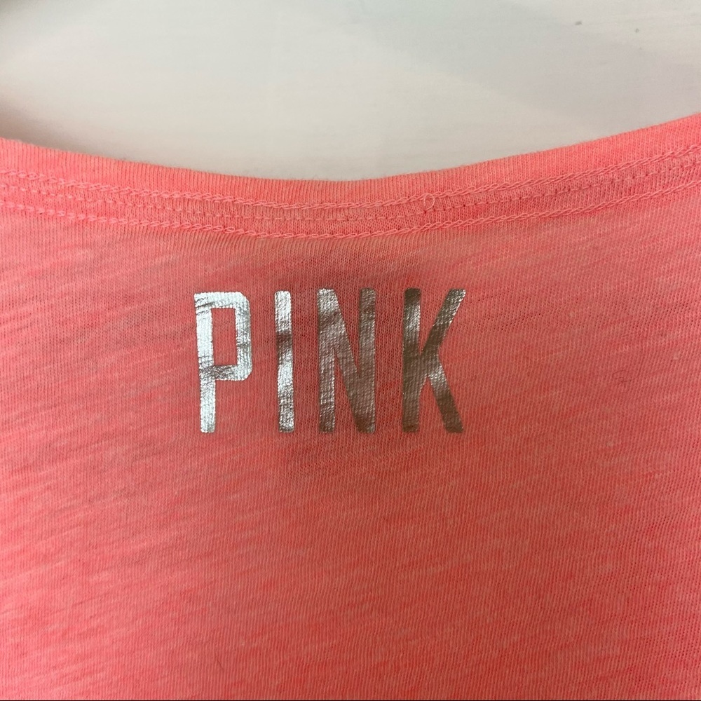 Pink Victoria’s Secret Sequined Crop Tank Top. Size Small - Picture 5 of 8